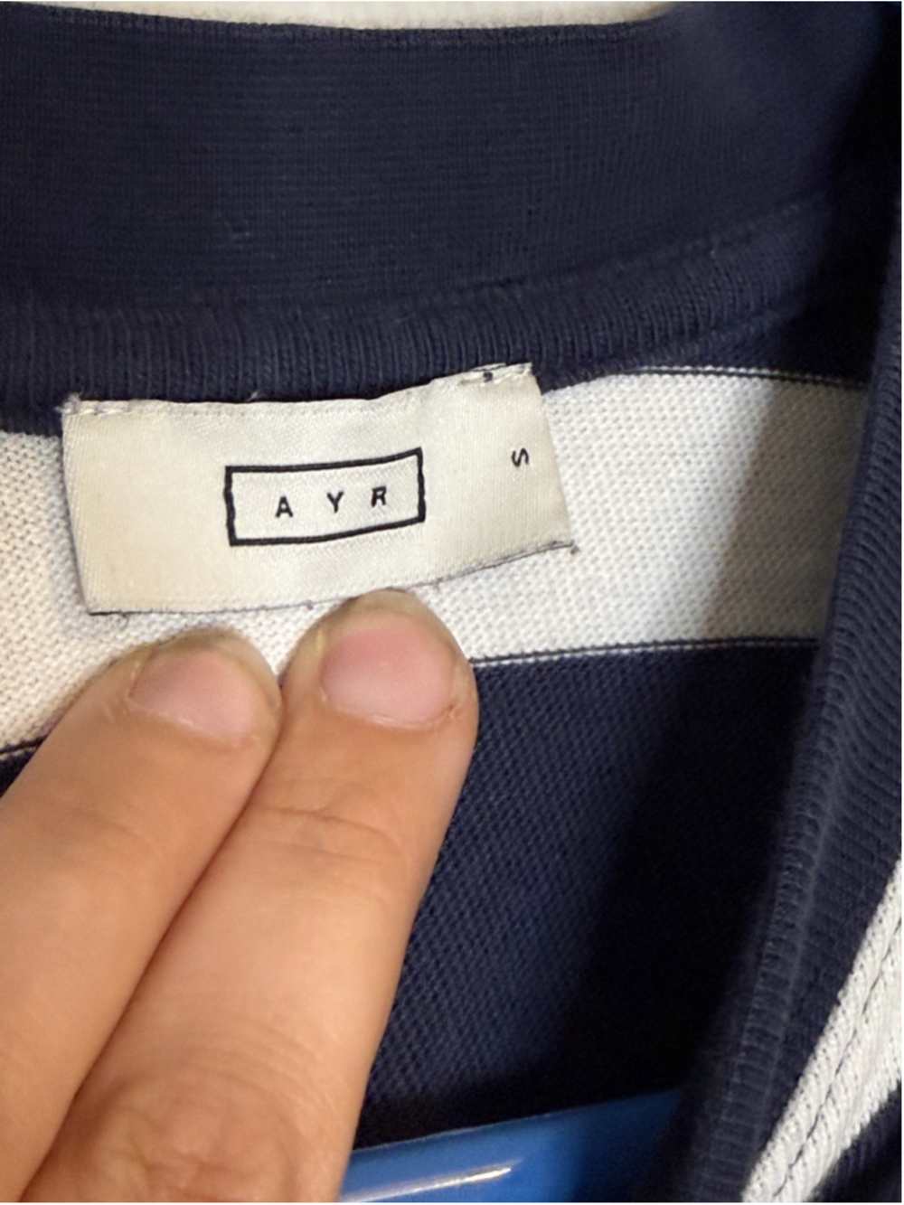 AYR The Early Mornings Tee Breton Stripe Top S - Picture 4 of 5